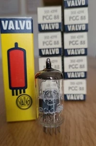 Valvo PCC88 disk 7DJ8 new (7V ECC88) silver shield tubes Röhren - Picture 1 of 8