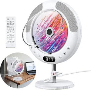 Lecteur CD Bluetooth avec haut-parleur à bouton tactile, lecteur CD pour montage - Picture 1 of 5