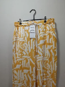 Women's High-Rise Relaxed Fit Full Length Baggy Wide Leg Trousers - A New Day - Picture 1 of 3