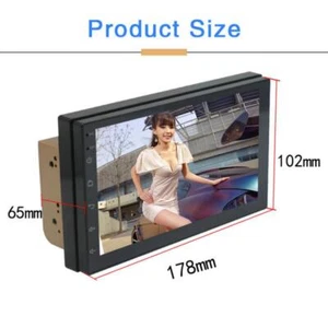 2Din 7" 1080P Car Stereo Radio Android 9.1 Quad-core 1GB-16GB GPS Mirror Link - Bild 1 von 11