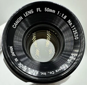 Canon FL 50mm f1.8 Manual Focus Lens - Picture 1 of 10