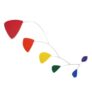 Abstrakt Modern Pilot Regenbogen Hängemobil Bemalt Museumsqualität Handarbeit Neu - Bild 1 von 2