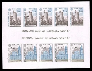 Monaco Stamps — Sheet of 10 — 1977, Europa / Helmet Tower... #1068a MNH - Picture 1 of 1