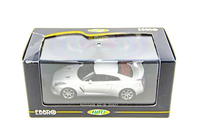 Ebbro 1/43 2007 Nissan GT-R Silver Diecast Model Car - Image 1 of 4