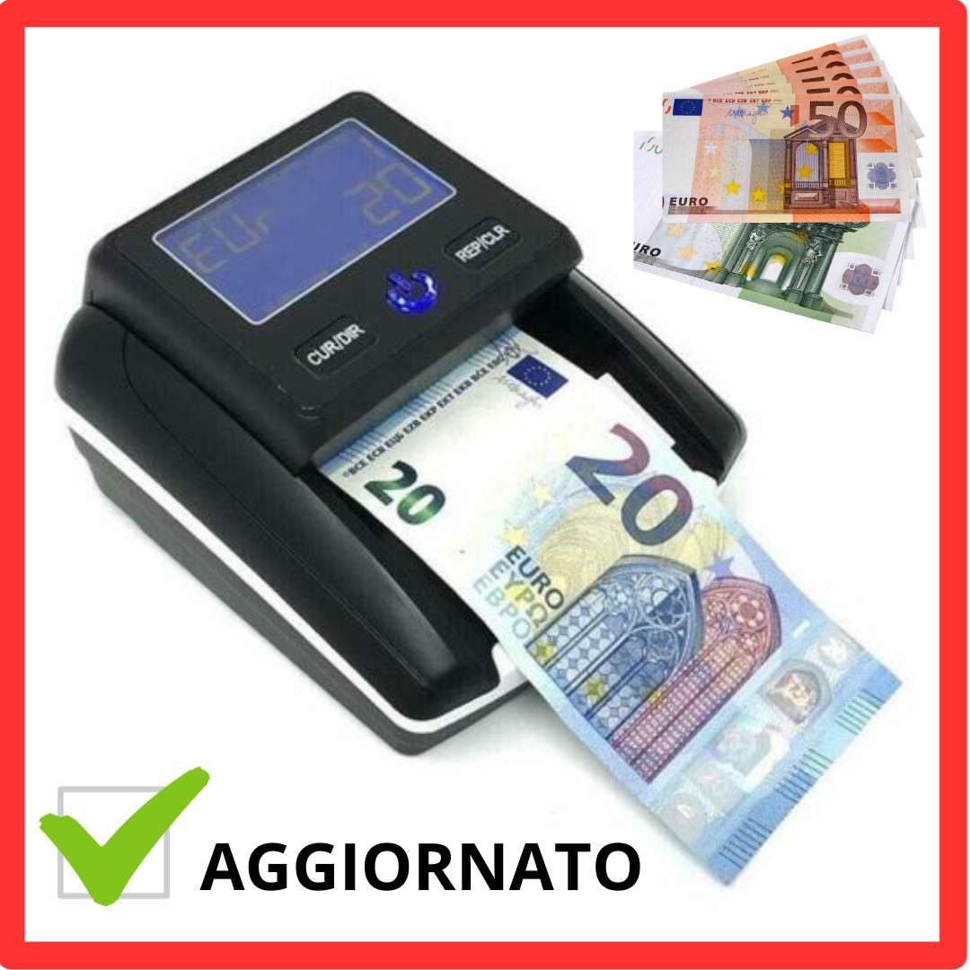 Macchina Contabanconote Con Rilevatore False - Doppio Display LED, Portatile E Veloce