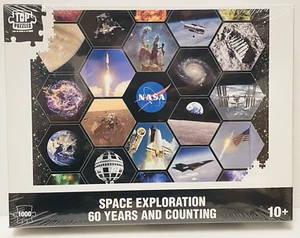 Space Exploration NASA 60 Years and Counting 1000-Piece Jigsaw Puzzle 2022 NEW! - Picture 1 of 7