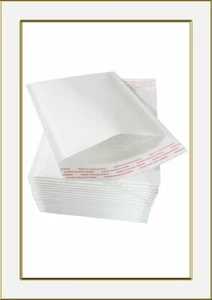 160mm x 230mm White Cushion Padded Envelope Self Seal Bubble Mailer 50/100/500 - Picture 1 of 2