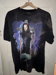 Camisa de Lucha Rara De Colección 1997 The Undertaker WWF Graveyard Lightning Para Hombres XL - Imagen 1 de 7