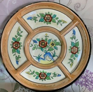 Vintage Lusterware Divided Tray Takito TT Made in Japan with Case - Bild 1 von 7