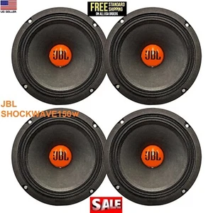 JBL SHOCKWAVE150W65 6.5" 300 Watt Max Midrange Woofer Car Audio Speakers (QTY 4) - Picture 1 of 5