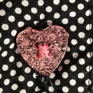 BETSEY JOHNSON Intimates Sleep Shirt Pajama Top Collared Button Up Black White L - Picture 1 of 11