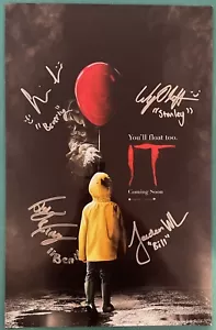 It 2017 Cast Signed Autographed 11x17 Poster - Picture 1 of 1