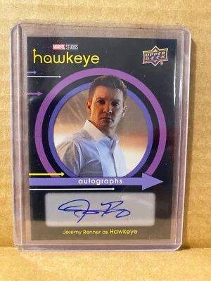 2023 Upper Deck Marvel Hawkeye Jeremy Renner Autógrafo Foto 1 de 4
