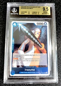 BGS 9.5 GEM MINT RARE 2023 INAZUMA ONE PIECE PARAMOUNT WAR G5818 - Picture 1 of 2