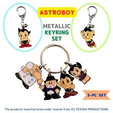 Astro Boy Atom Osamu Tezuka Japanese Anime Manga Metal Plate Keyring 3-pc set