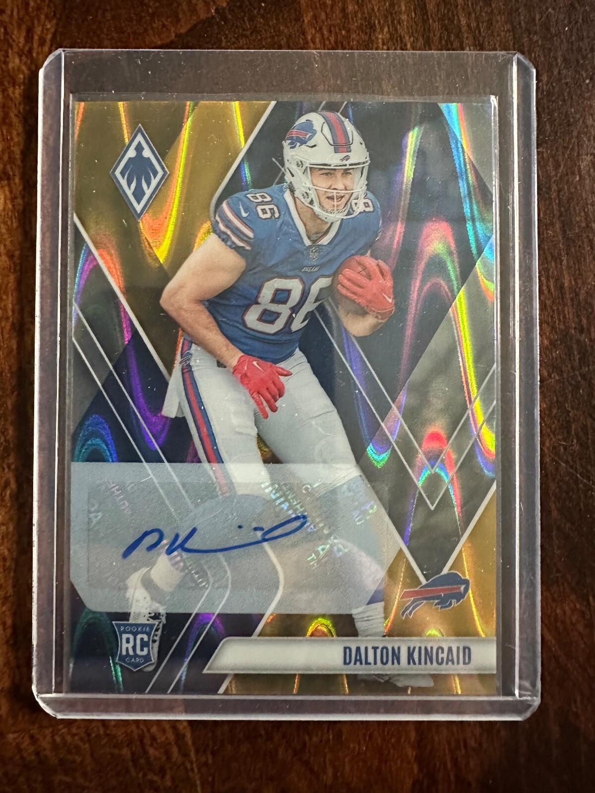 2023 Panini Phoenix - Rookies Gold Seismic  #114 Dalton Kincaid 1 /1 (RC)