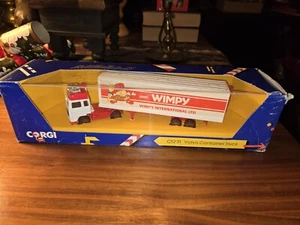 1985 Corgi C#1231 Volvo Container Truck "Wimpy" In Box - Picture 1 of 1
