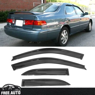 For 97-01 Toyota Camry Sedan Window Visor Vent Sun Rain Deflector Guard 4PCS Set - Image 1 of 4