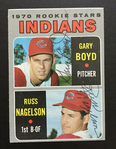 Gary Boyd & Russ Nagelson Signed 1970 Topps Baseball Card #7 Autograph 2 Auto 4