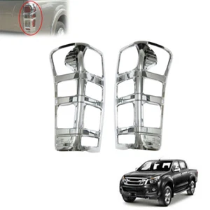 CUBIERTAS DE LÁMPARA Fit Isuzu D Max D-Max 2012-2018 CROMO LUZ TRASERA ADORNOS SURRO - Imagen 1 de 4