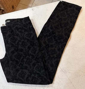 Ever After High Premium Girls Black Paisley Jeans Luxury Upscale Pants Size 14R - Picture 1 of 7