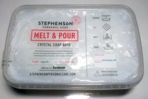Stephenson Crystal Naturalna baza mydła HF, 2 funty - Zdjęcie 1 z 1