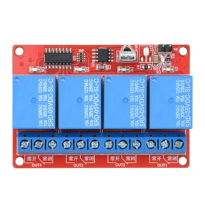 1/4 Kanal 5/12V Relais Modul für Arduino Raspberry PIC AVR DSP ARM mit Fernbedienung - Bild 1 von 27