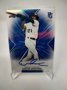 2021 Leaf Perfect Game Easton Swofford Blue Auto #ed 1/1 BUF