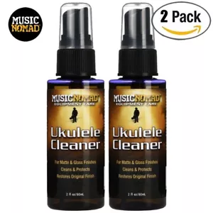 2-PACK Music Nomad MN121 Ukulele Cleaner Matte or Glossy Finishes 2 Fl Oz - Picture 1 of 1