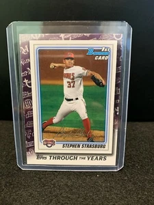2021 Topps series 1 Stephen Strasburg Reprint Auto of his 1st bowman card - Picture 1 of 2