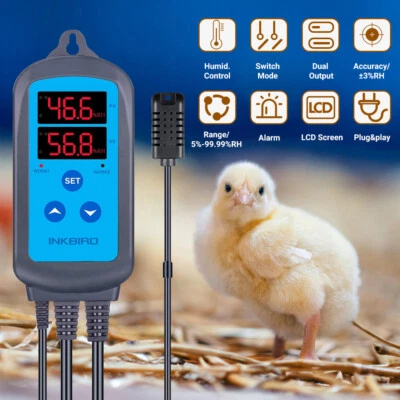 110V Digital Humidistat Humid Regulator Humidity Controller Wet Dry Control US - Image 1 of 4