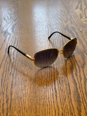 VERSACE Sunglasses Mod. 2105 1002/11 Gold Black Frames AUTHENTICATED - Image 1 of 4