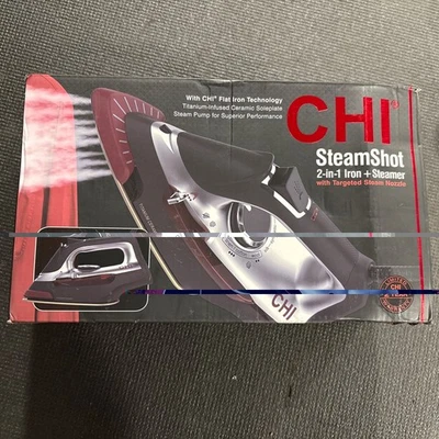 NEW CHI Professional Iron, Titanium-infused Ceramic Soleplate, 13108, new in box - Image 1 of 4