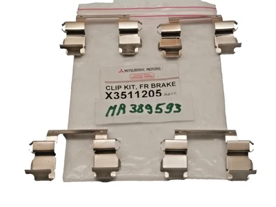 Kit accessori pastiglie freno a disco anteriori Mitsubishi OE X3511205 MR389593 - Immagine 1 di 3
