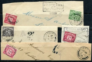 (59) 4 VERY GOOD 1914 ISSUE GV POSTAGE DUES ON PIECE POSTMARK INTEREST - Picture 1 of 1