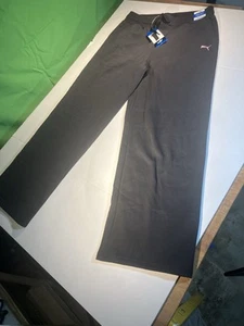 Puma Ladies' Fleece Straight Leg Comfy Sweatpants w/Pockets, Black, Size: Large - Picture 1 of 13