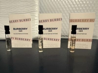 3 ШТ. BURBERRY HER ПАРФЮМИРОВАННАЯ ВОДА EDP ОБРАЗЦЫ СОВЕРШЕННО НОВЫЙ - Изображение 1 из 4