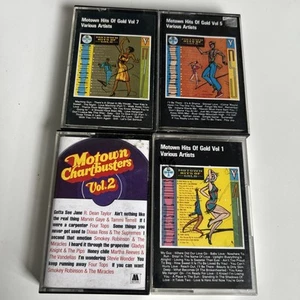 Motown Hits of Gold bundle - Various Artists cassette tape job lot x 4 tapes - Picture 1 of 10