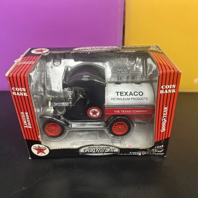 Gearbox 1912 Ford Texaco Oil Tanker The Texas Company Coin Bank 1:24 Die Cast - Image 1 of 4