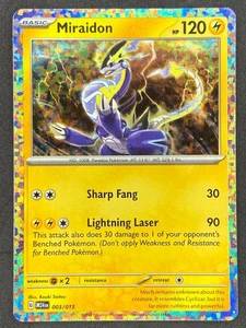 Pokémon Miraidon Confetti Holo 3/15 McDonald's Collection 2024 NM - Picture 1 of 2