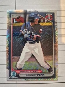2024 Bowman Chrome Dameury Pena Shimmer Refractor 1st #BCP-167 Twins - Picture 1 of 2