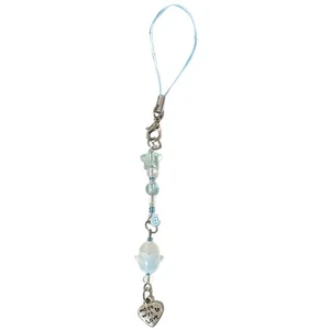Handcrafted Acrylic Phone Charm Unique Beaded Keychain Colorful Bag Decorations - Zdjęcie 1 z 8