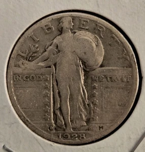 1928 D Standing Liberty Silver Quarter. Free S&H - Picture 1 of 4