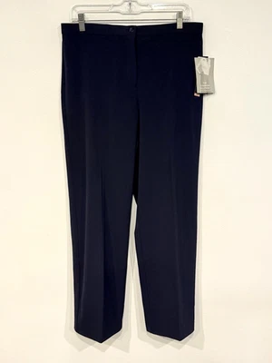 NEW Briggs New York Womens Pants Size 12S Short The Slimming Solution Navy Chino - Image 1 of 4