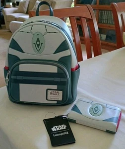 Loungefly Star Wars Bad Batch Omega Cosplay Backpack & Wallet Combo New - Picture 1 of 22