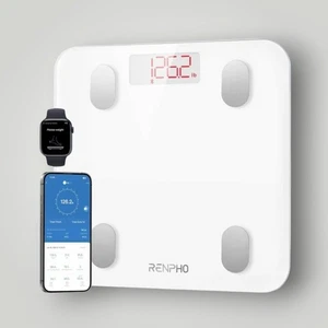 RENPHO Smart Personenwaage Digital Bluetooth Körperfett Muskelmasse 180kg - Bild 1 von 1
