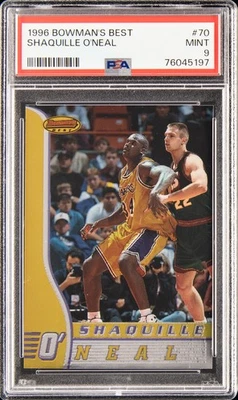 1996 BOWMAN'S BEST #70 SHAQUILLE O'NEAL PSA 9 - Image 1 of 2