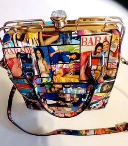 Michelle Obama Rare Version Diamond Closure Handbag + Shoulder Strap Muti Color - Picture 1 of 7