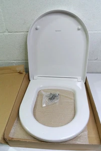 Duravit 002019 ME by Starck Elongated Closed-Front Toilet Seat - White open box - Picture 1 of 5