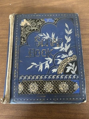 Álbum de recortes antiguo de la época victoriana tarjetas comerciales papel troquelado efímero Foto 1 de 4